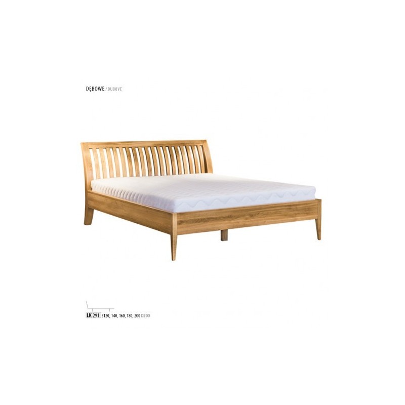 Łóżko dębowe drewniane LK 291
