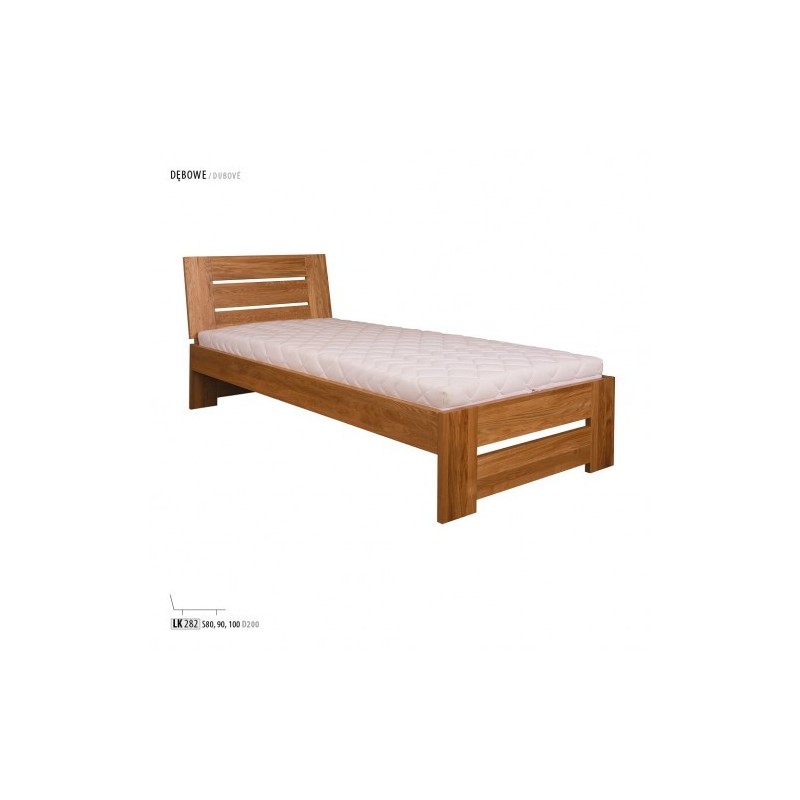 Łóżko dębowe drewniane LK 282