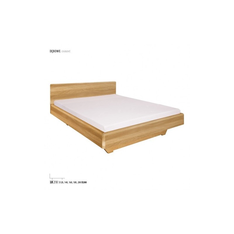 Łóżko dębowe drewniane LK 210
